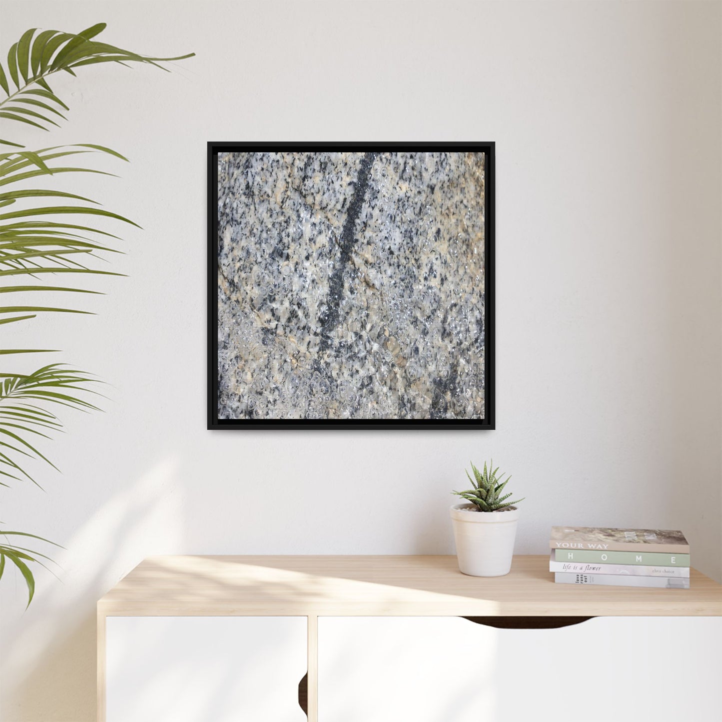Granite Bubbles - Unique Stretched Canvas Wall Art - Art By Earth