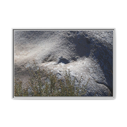 Weathered Boulder with Character - Unique Stretched Canvas Wall Art