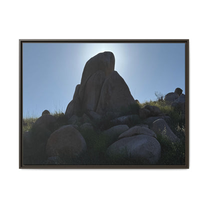 Boulder Silhouette - Unique Stretched Canvas Wall Art - Art By Earth