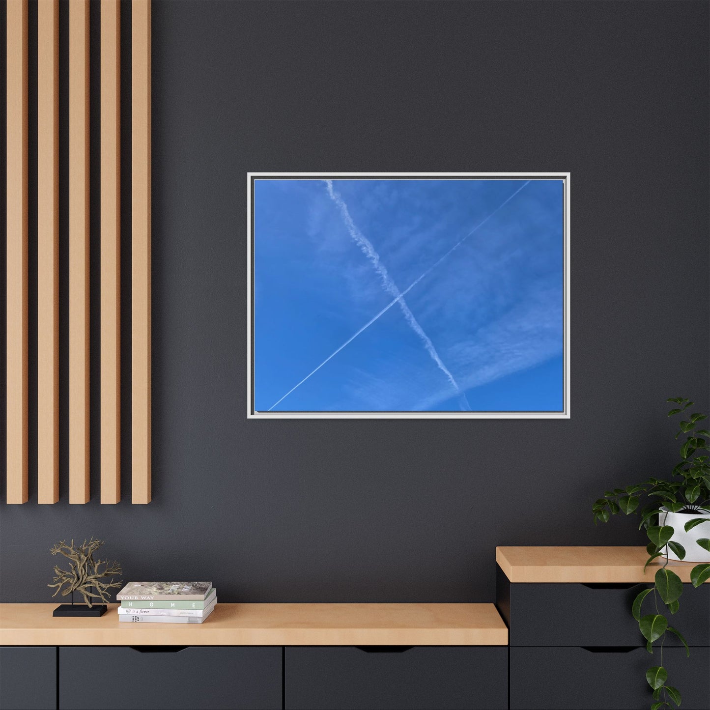 Sky Crossroads - Unique Stretched Canvas Wall Art - Art By Earth