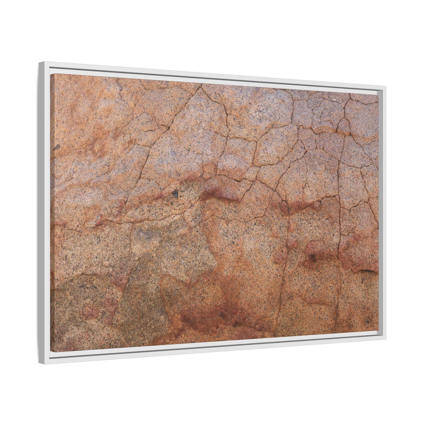 Russet Fissures - Unique Stretched Canvas Wall Art - Art By Earth