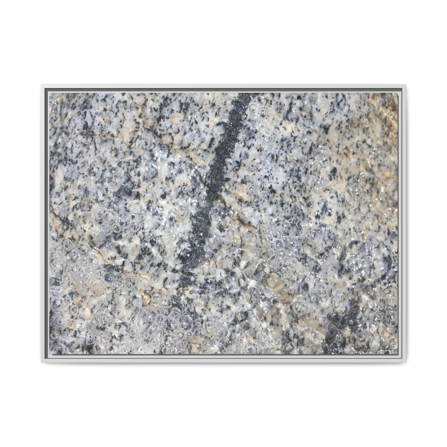 Granite Bubbles - Unique Stretched Canvas Wall Art - Art By Earth