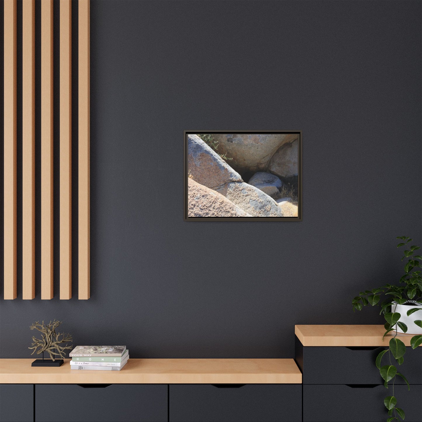 Boulder Shelter - Unique Stretched Canvas Wall Art
