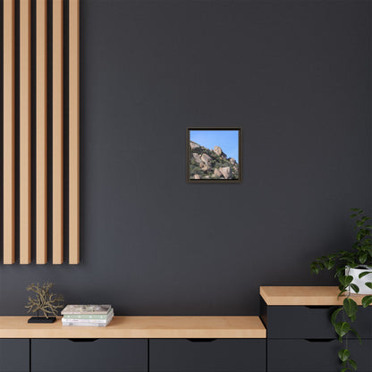 Ancient Boulders in Arid Landscape - Unique Stretched Canvas Wall Art - Art By Earth