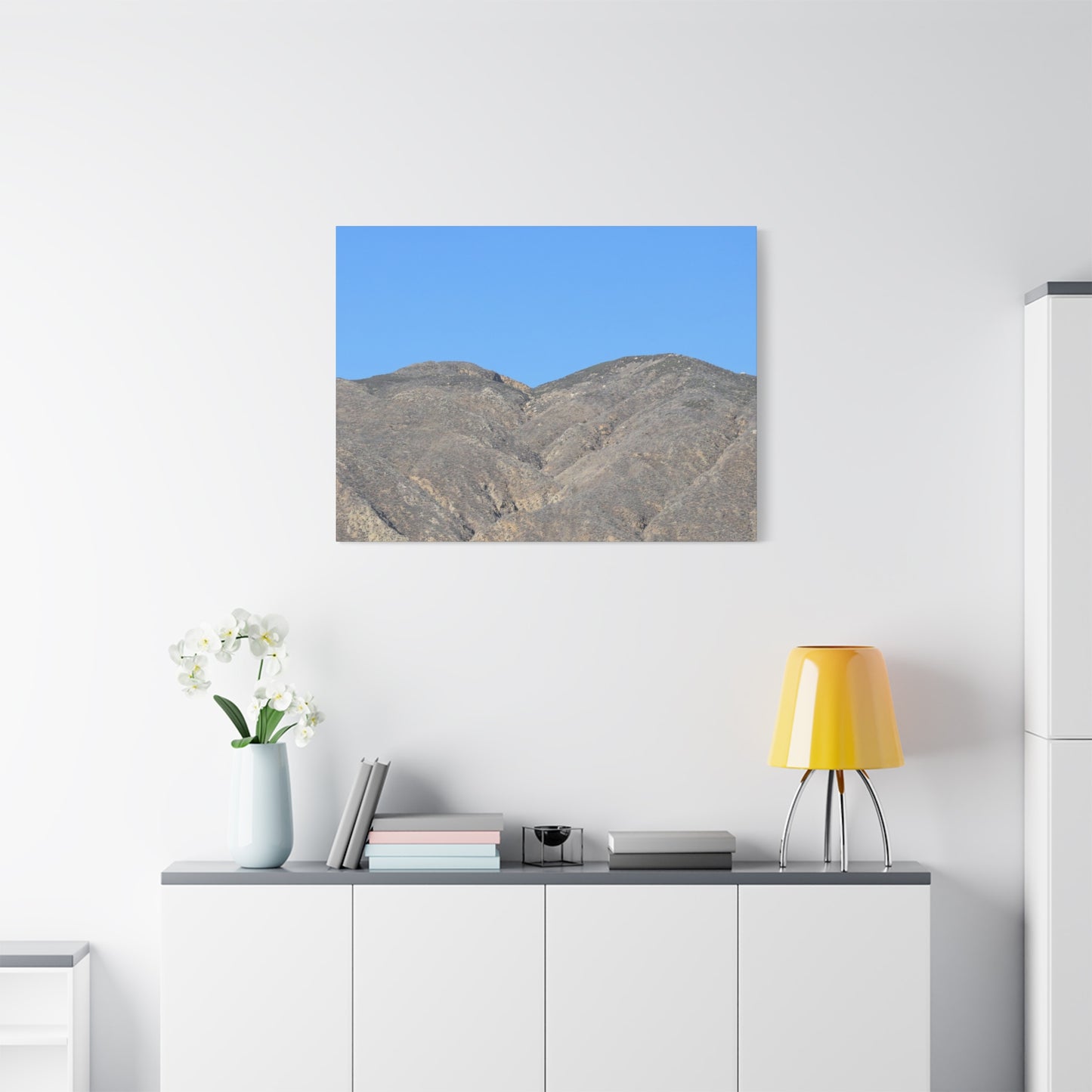 Dusty Peaks of Silence - Unique Frameless Canvas Wall Art - Art By Earth