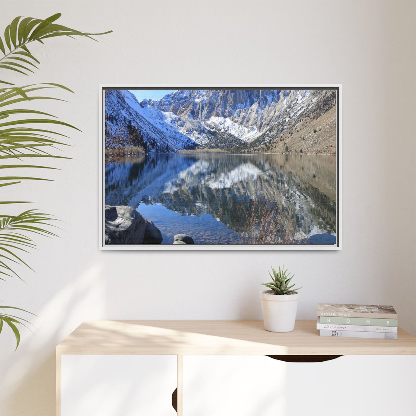Reflections of Stillness - Unique Stretched Canvas Wall Art
