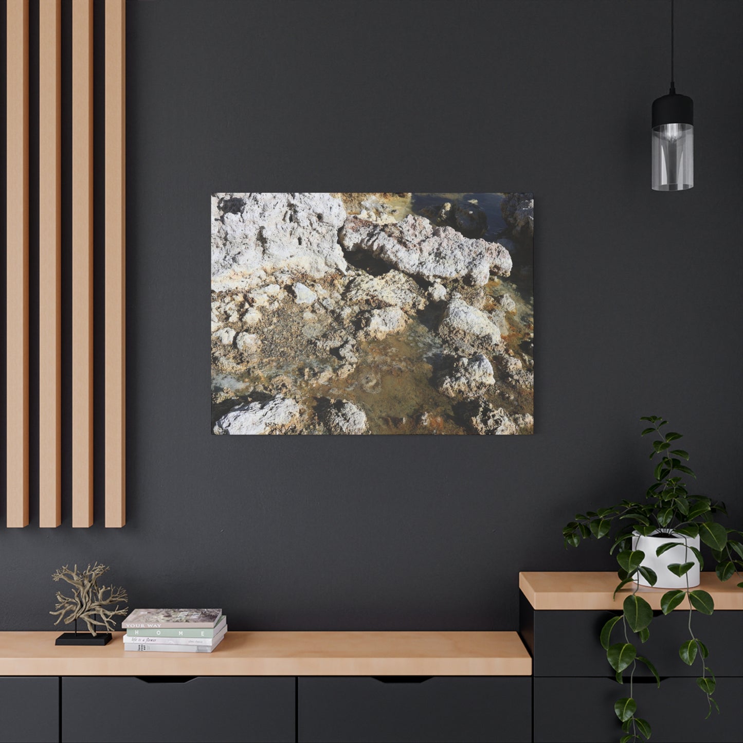 Weathered Stone Symphony - Unique Frameless Canvas Wall Art
