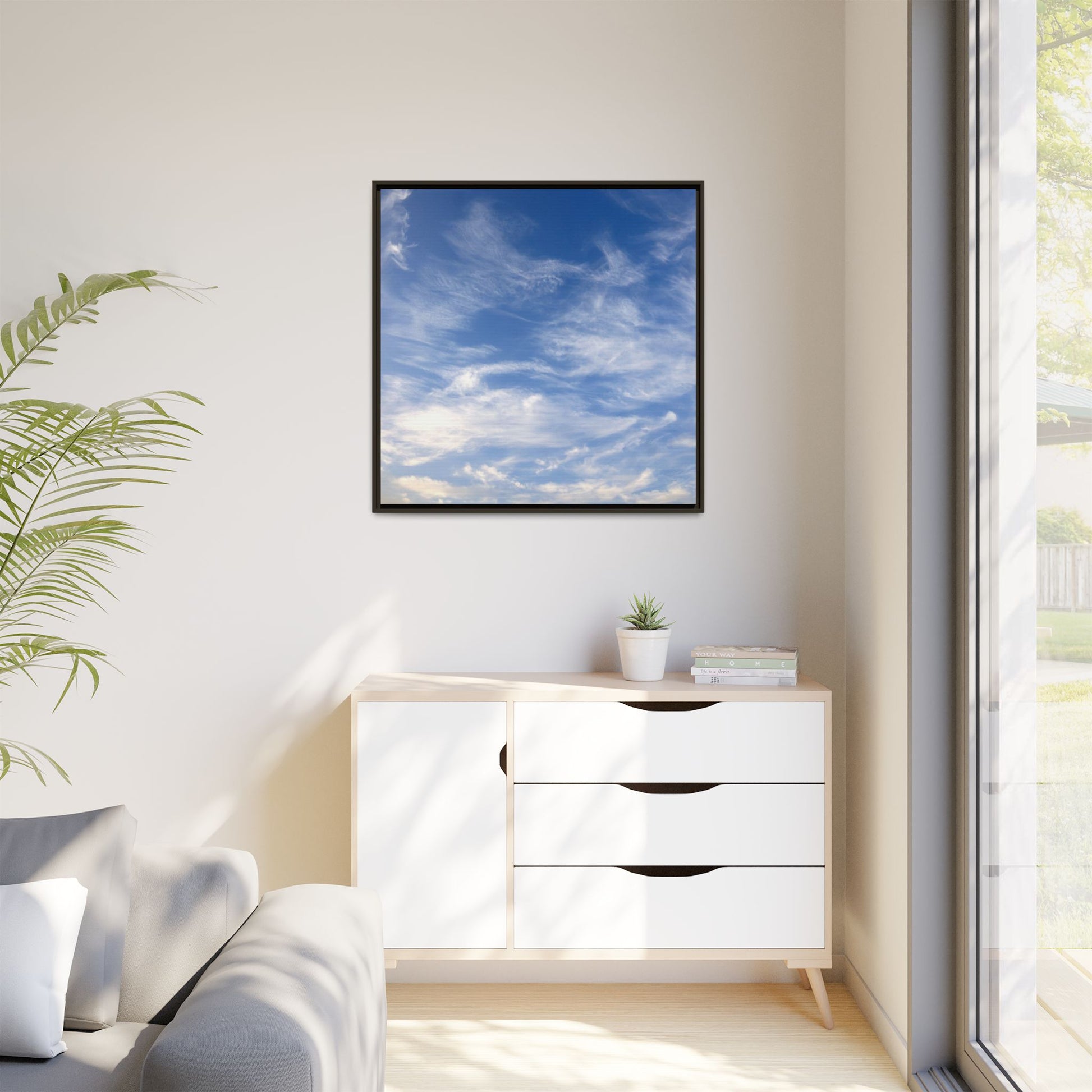 Ethereal Blue Tapestry - Unique Stretched Canvas Wall Art - Art By Earth