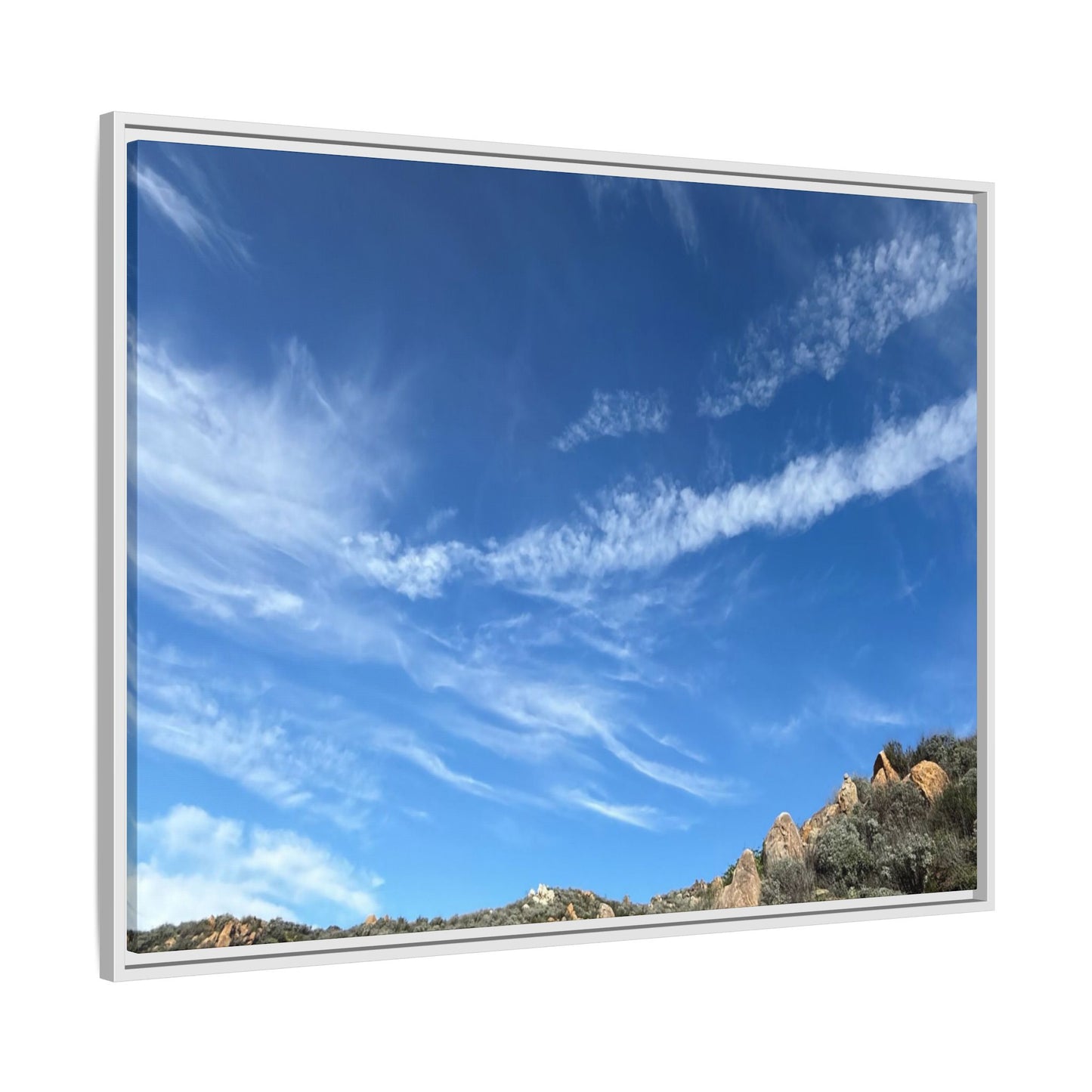 Arid Landscape with Rocky Outcrops - Unique Stretched Canvas Wall Art