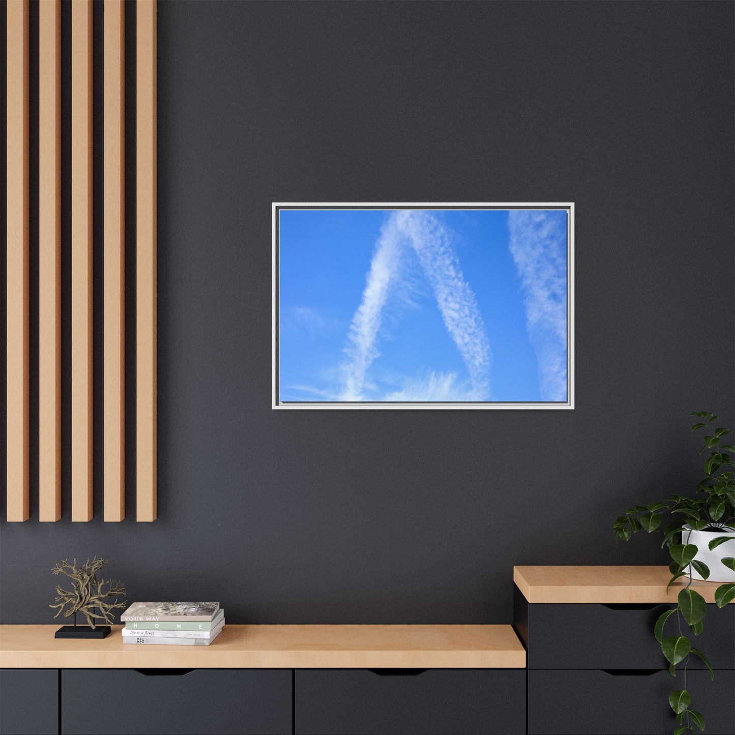 Skyward Whispers - Unique Stretched Canvas Wall Art - Art By Earth