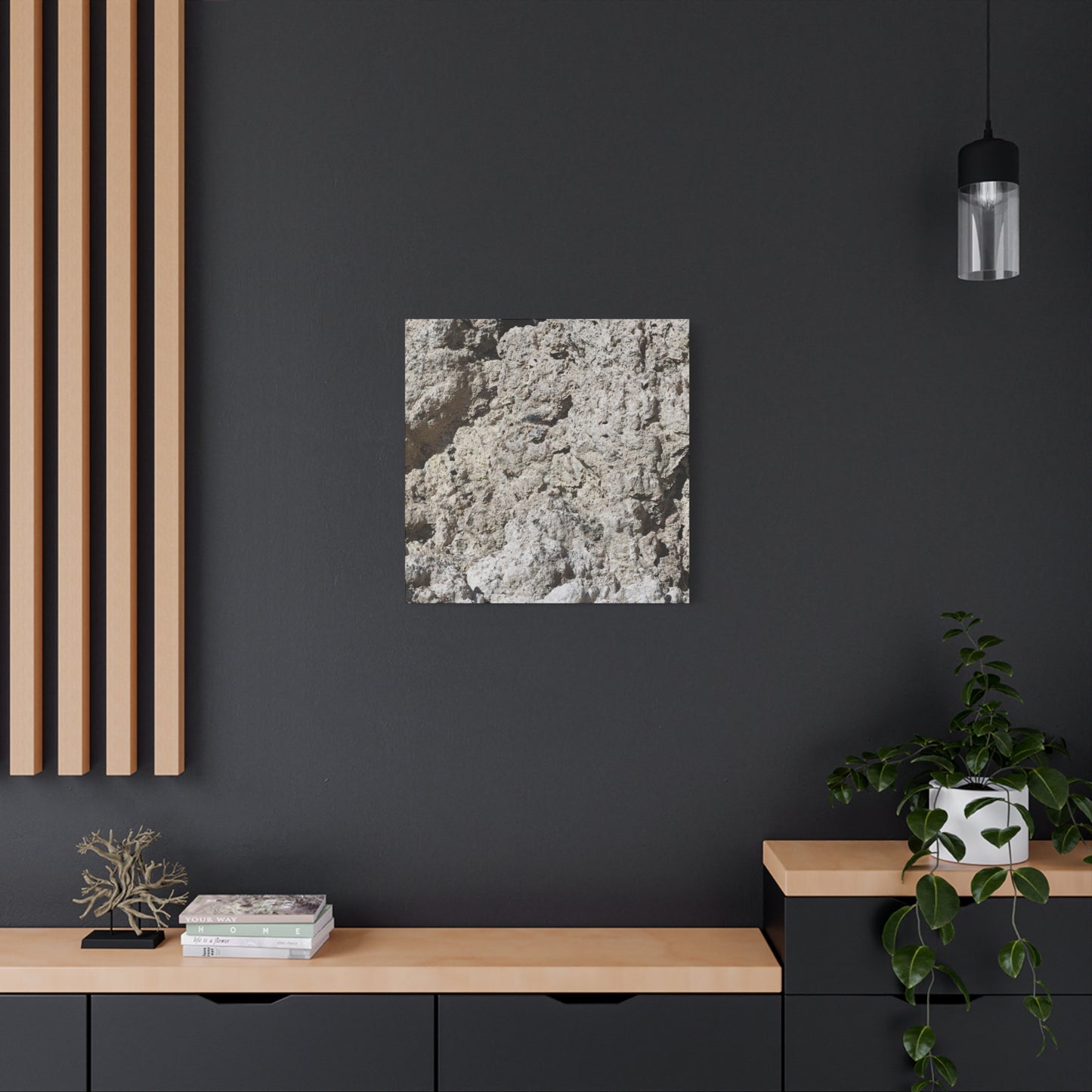 Limestone Symphony - Unique Frameless Canvas Wall Art