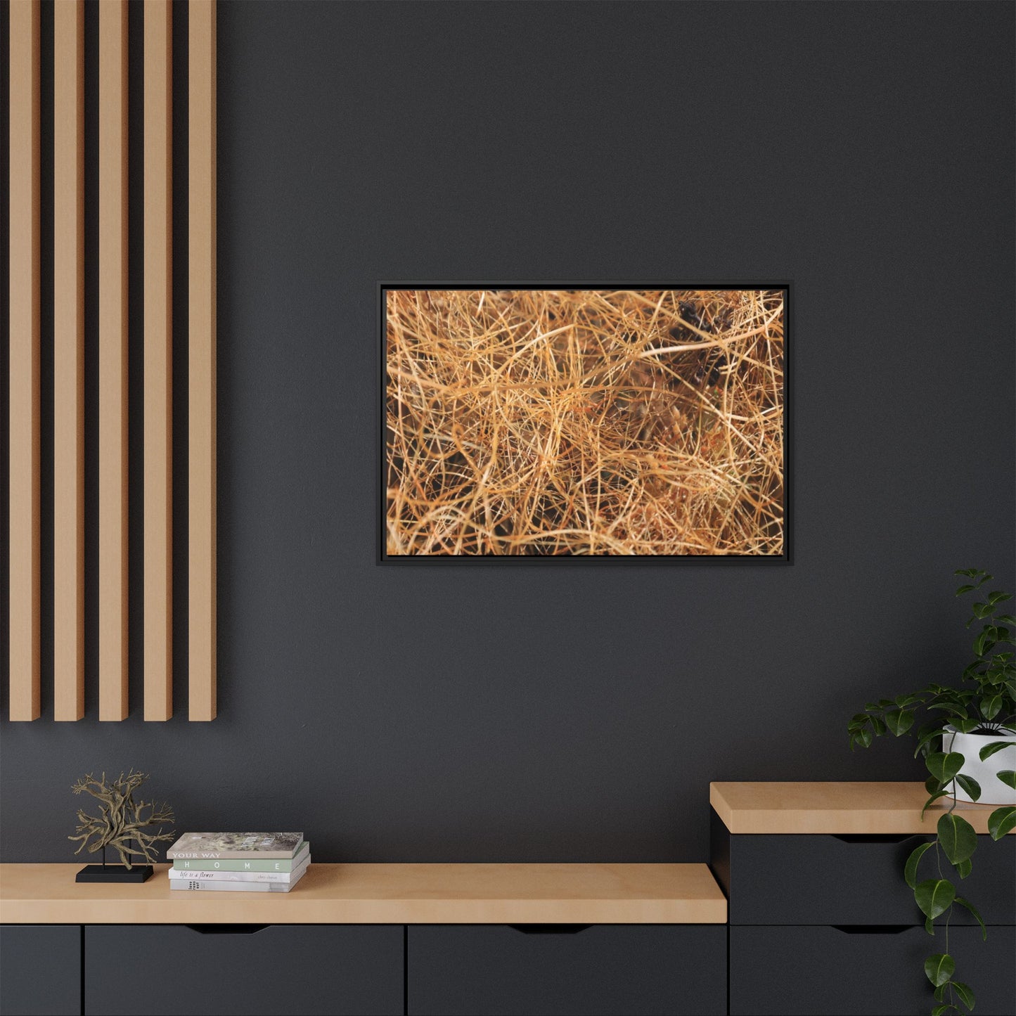 Dried Grass - Unique Stretched Canvas Wall Art - Art By Earth