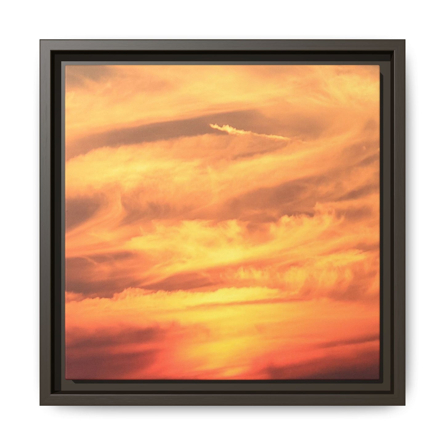 Burning Skies - Unique Stretched Canvas Wall Art - Art By Earth