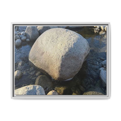 Rocky Riverbed - Unique Stretched Canvas Wall Art - Art By Earth