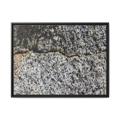Weathered Stone Surface - Unique Stretched Canvas Wall Art