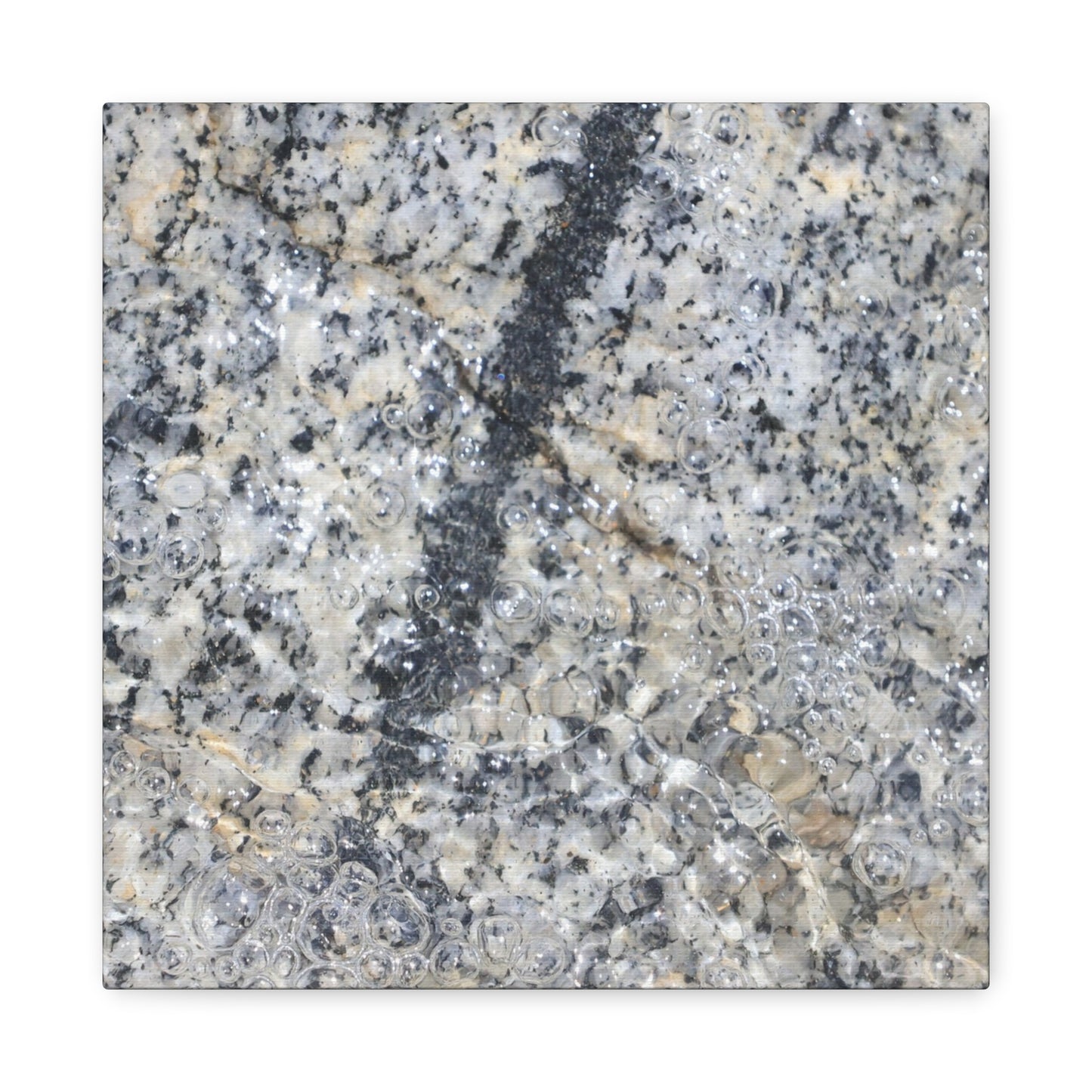 Crystalline Bubbles - Unique Frameless Canvas Wall Art - Art By Earth