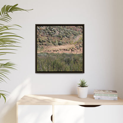 Ancient Dwellings in the Valley - Unique Stretched Canvas Wall Art - Art By Earth