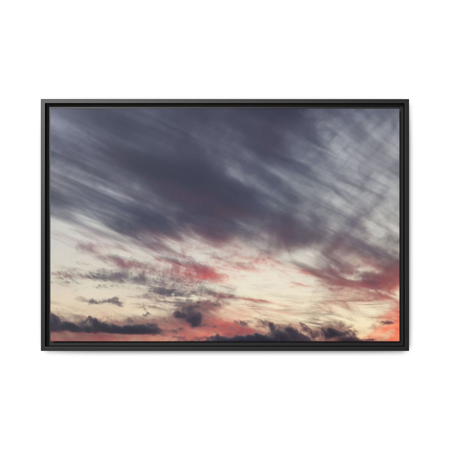 Fiery Sky at Dusk - Unique Stretched Canvas Wall Art - Art By Earth