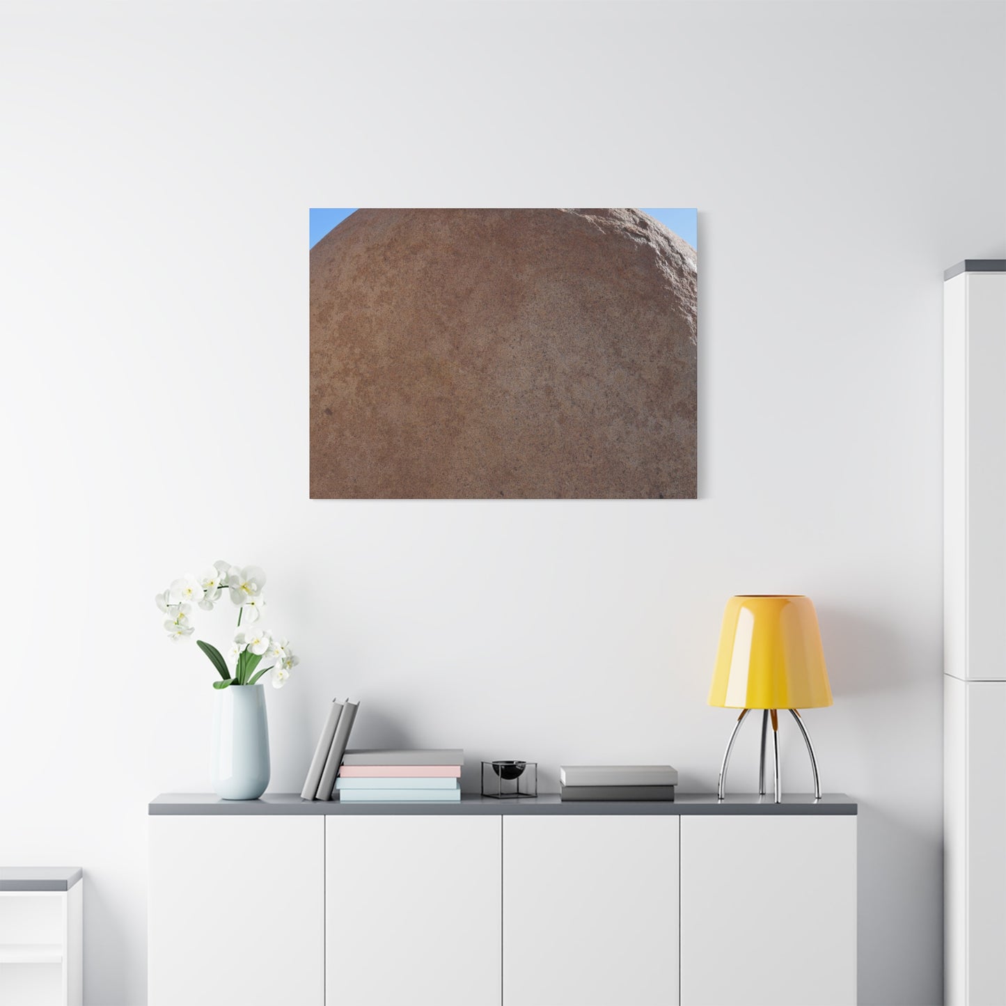 Stone Sphere of Silence - Unique Frameless Canvas Wall Art - Art By Earth