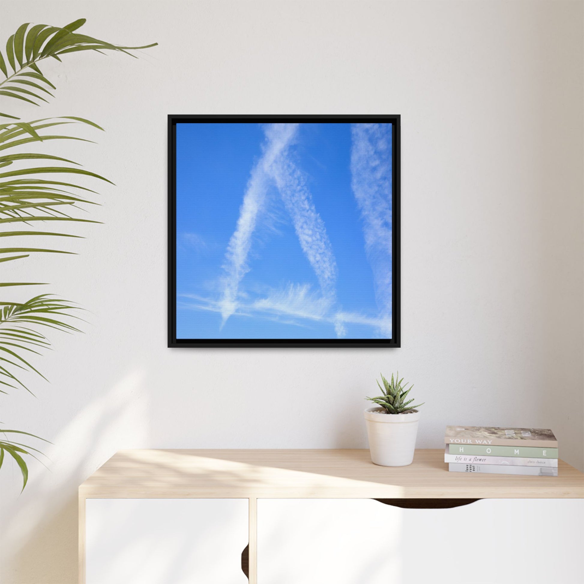 Skyward Whispers - Unique Stretched Canvas Wall Art - Art By Earth