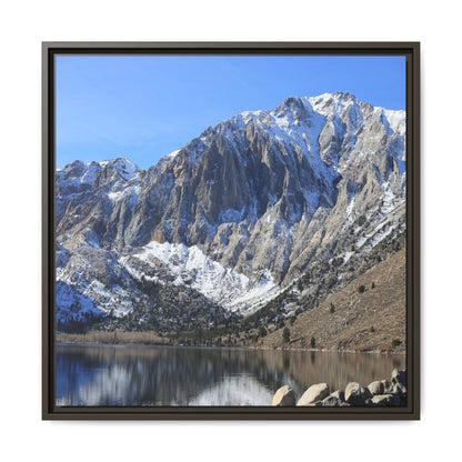 Frozen Reflection - Unique Stretched Canvas Wall Art