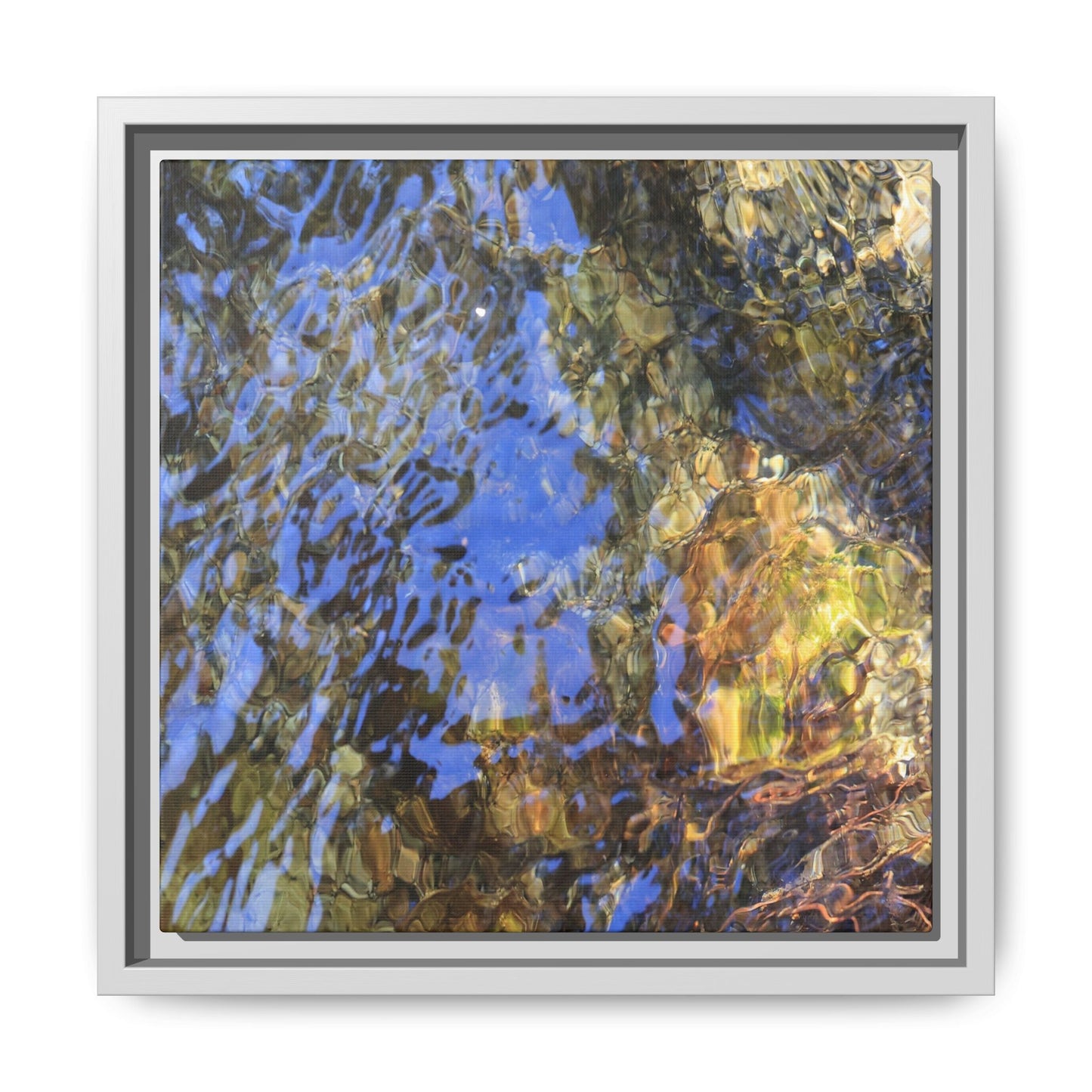 Watery Kaleidoscope - Unique Stretched Canvas Wall Art - Art By Earth