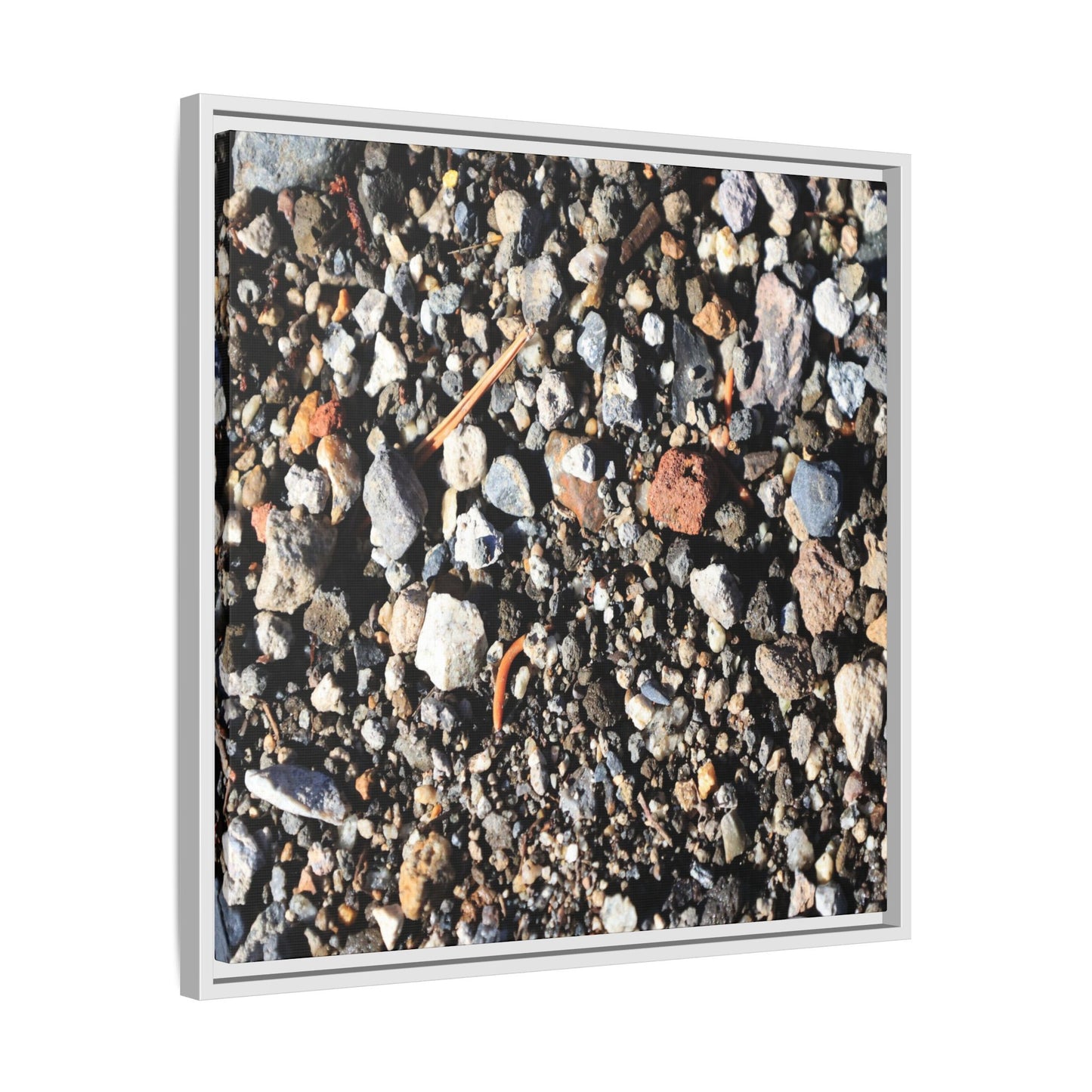 Stones and Soil - Unique Stretched Canvas Wall Art
