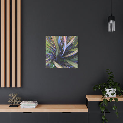 Twisted Blades of Verdant Symphony - Unique Frameless Canvas Wall Art - Art By Earth