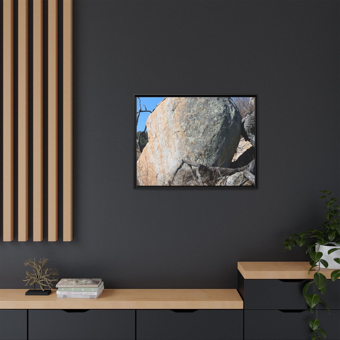 Stony Sentinel - Unique Stretched Canvas Wall Art - Art By Earth