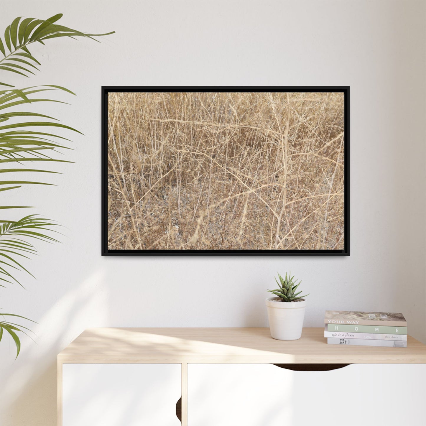 Golden Stalks - Unique Stretched Canvas Wall Art - Art By Earth