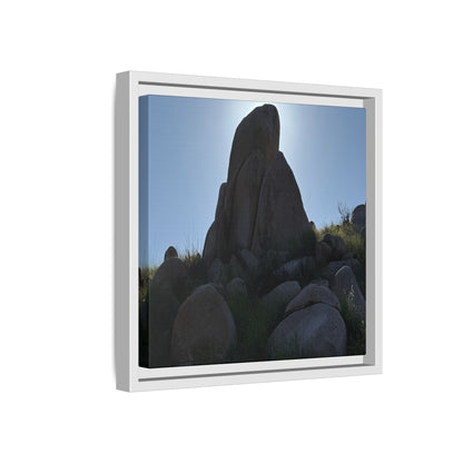 Boulder Silhouette - Unique Stretched Canvas Wall Art - Art By Earth
