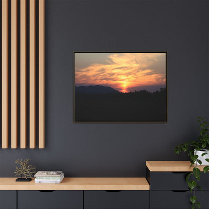 Gilded Horizon - Unique Stretched Canvas Wall Art - Art By Earth