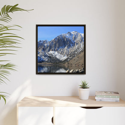 Frozen Reflection - Unique Stretched Canvas Wall Art