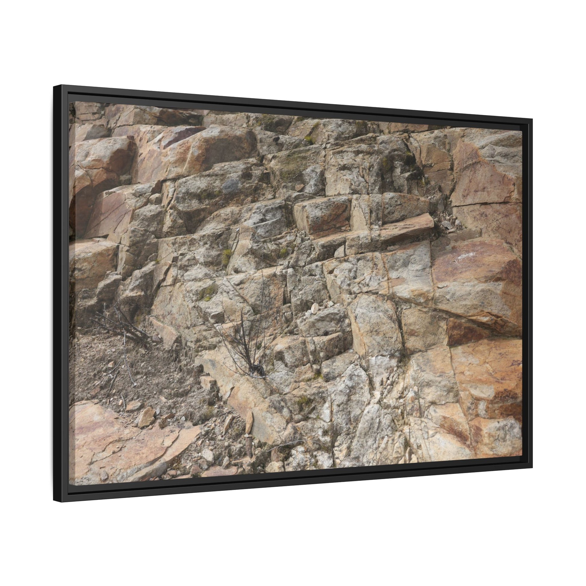 Stone's Silent Story - Unique Stretched Canvas Wall Art - Art By Earth