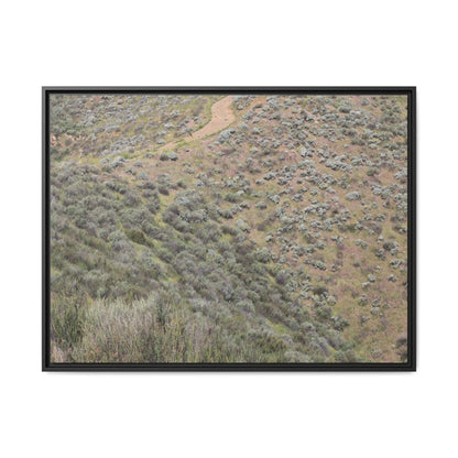 Arid Landscape with Winding Path - Unique Stretched Canvas Wall Art - Art By Earth