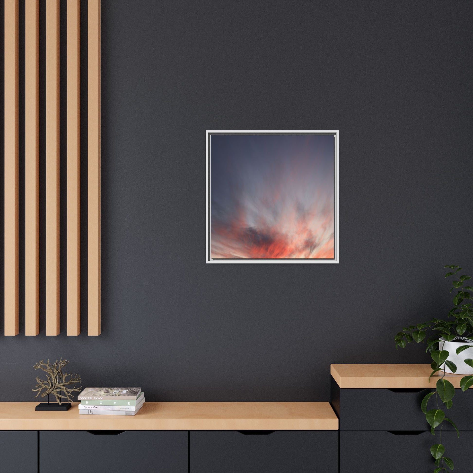 Celestial Blaze - Unique Stretched Canvas Wall Art - Art By Earth