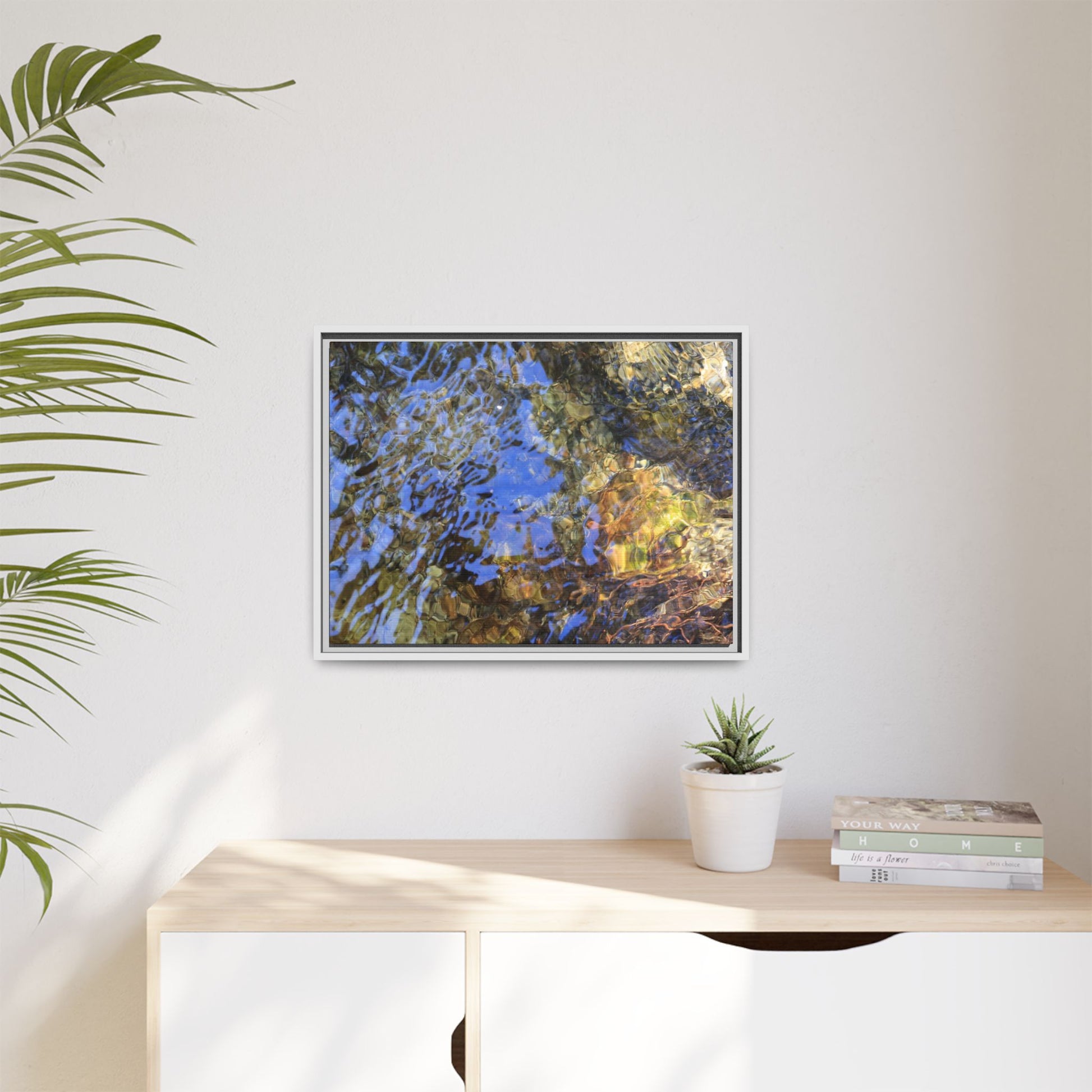 Watery Kaleidoscope - Unique Stretched Canvas Wall Art - Art By Earth