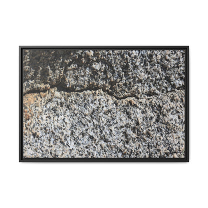 Weathered Stone Surface - Unique Stretched Canvas Wall Art