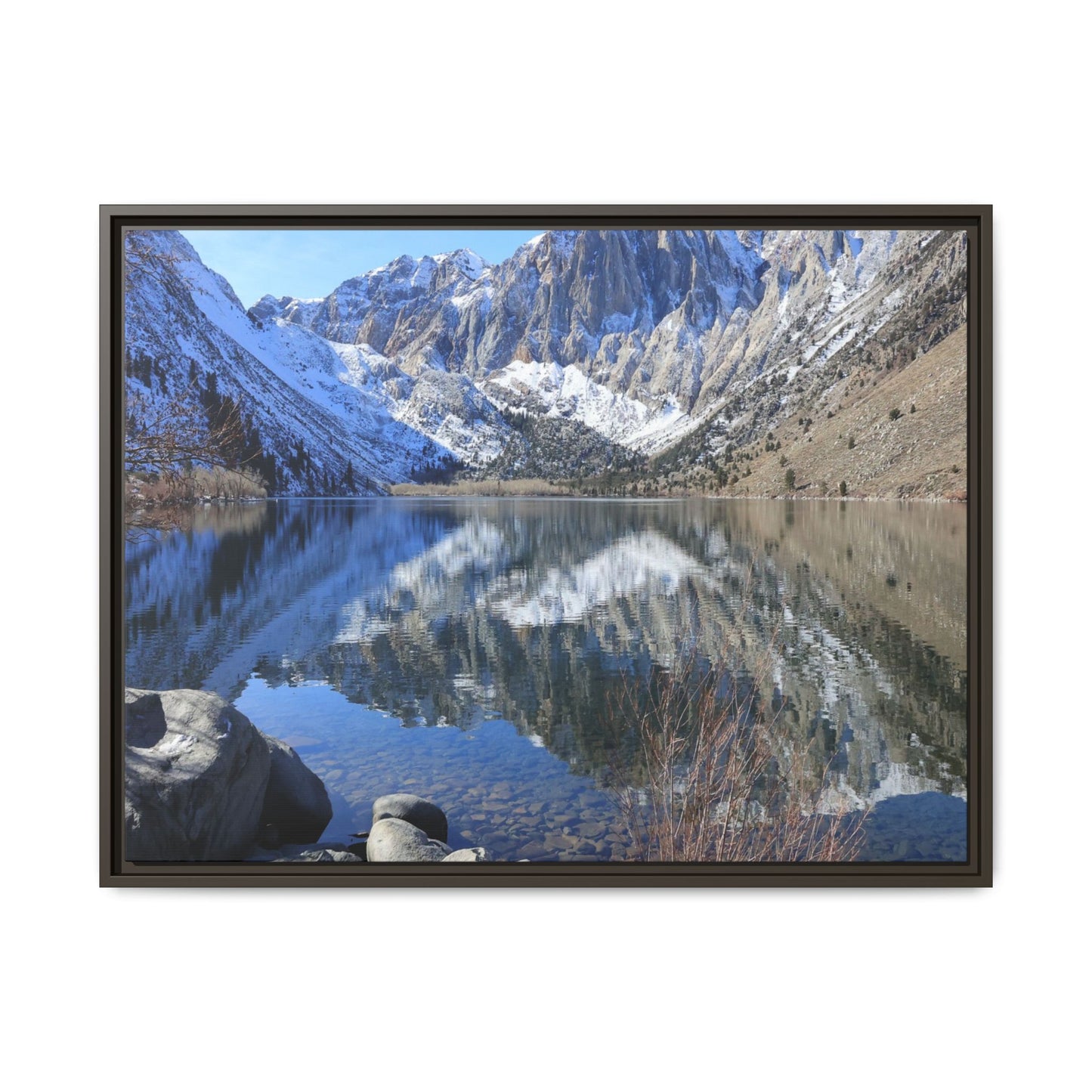 Reflections of Stillness - Unique Stretched Canvas Wall Art