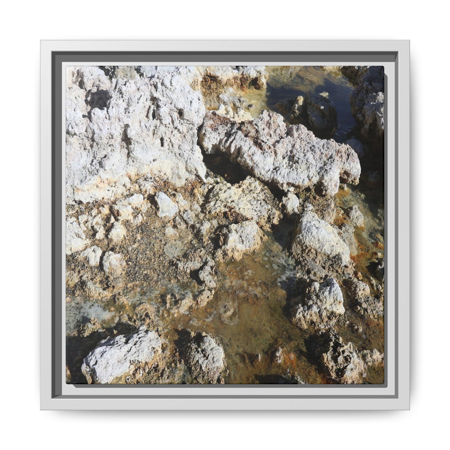 Strata of Silence - Unique Stretched Canvas Wall Art