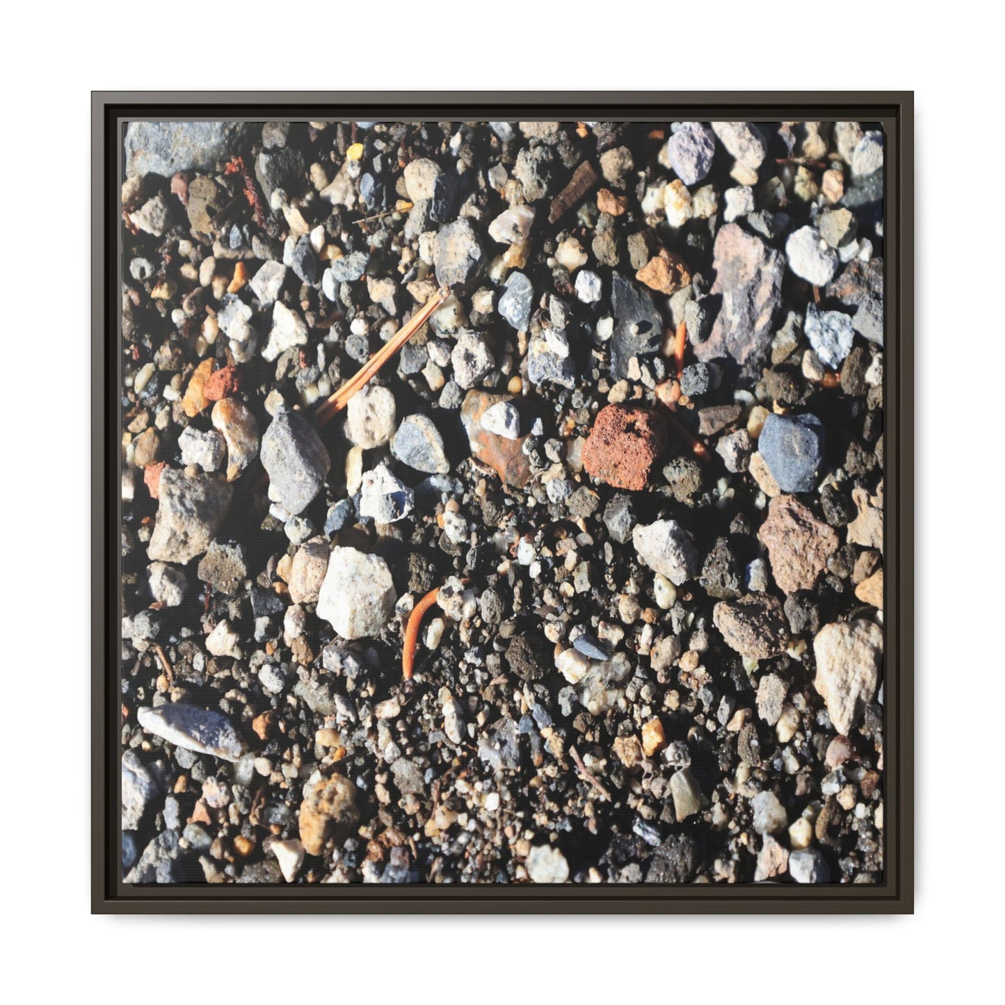 Stones and Soil - Unique Stretched Canvas Wall Art