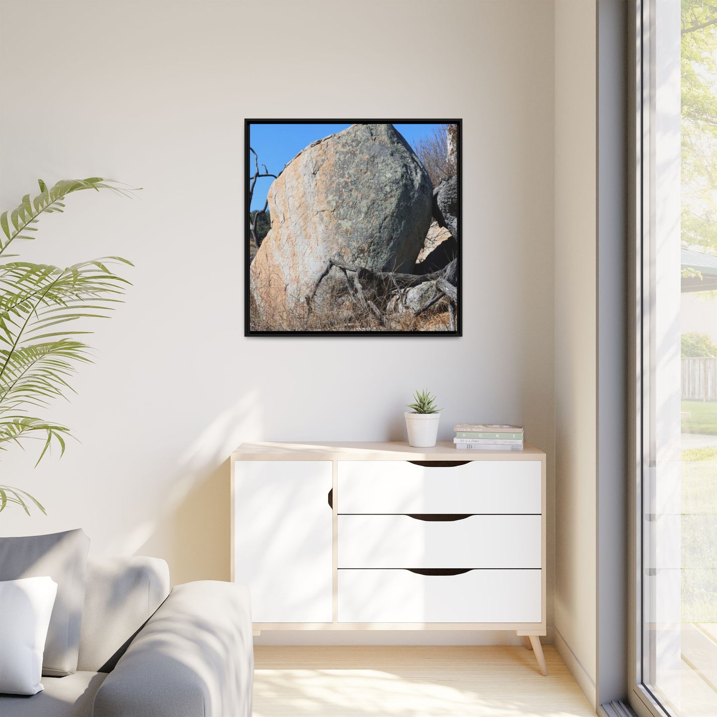 Stony Sentinel - Unique Stretched Canvas Wall Art - Art By Earth