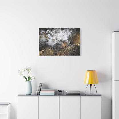 Stone and Surge - Unique Frameless Canvas Wall Art - Art By Earth