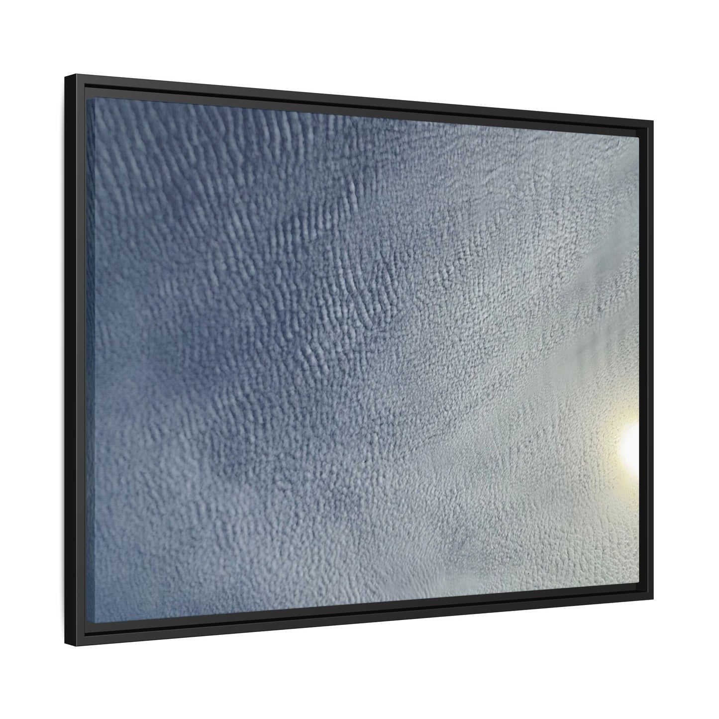 Undulating Whispers of Cerulean Stillness - Unique Stretched Canvas Wall Art - Art By Earth