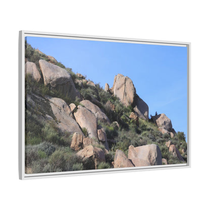 Ancient Boulders in Arid Landscape - Unique Stretched Canvas Wall Art - Art By Earth