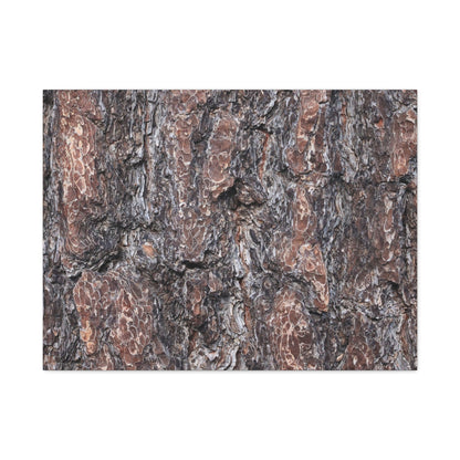 Textured Whispers of an Ancient Tree - Unique Frameless Canvas Wall Art