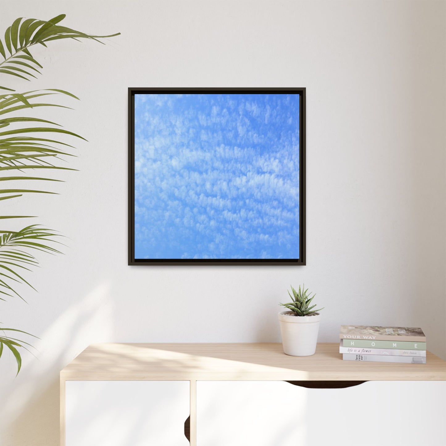 Wispy Blue Dreams - Unique Stretched Canvas Wall Art - Art By Earth