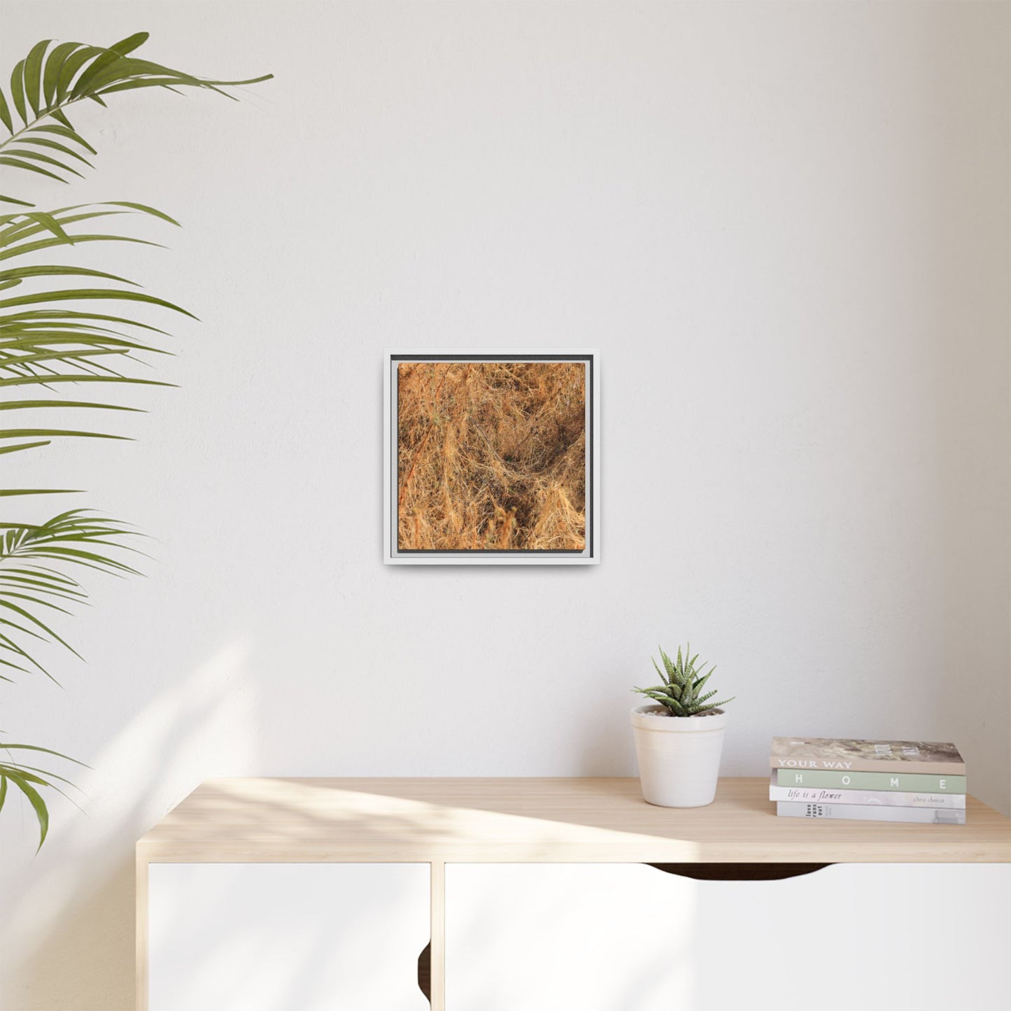 Dried Vegetation Study - Unique Stretched Canvas Wall Art - Art By Earth