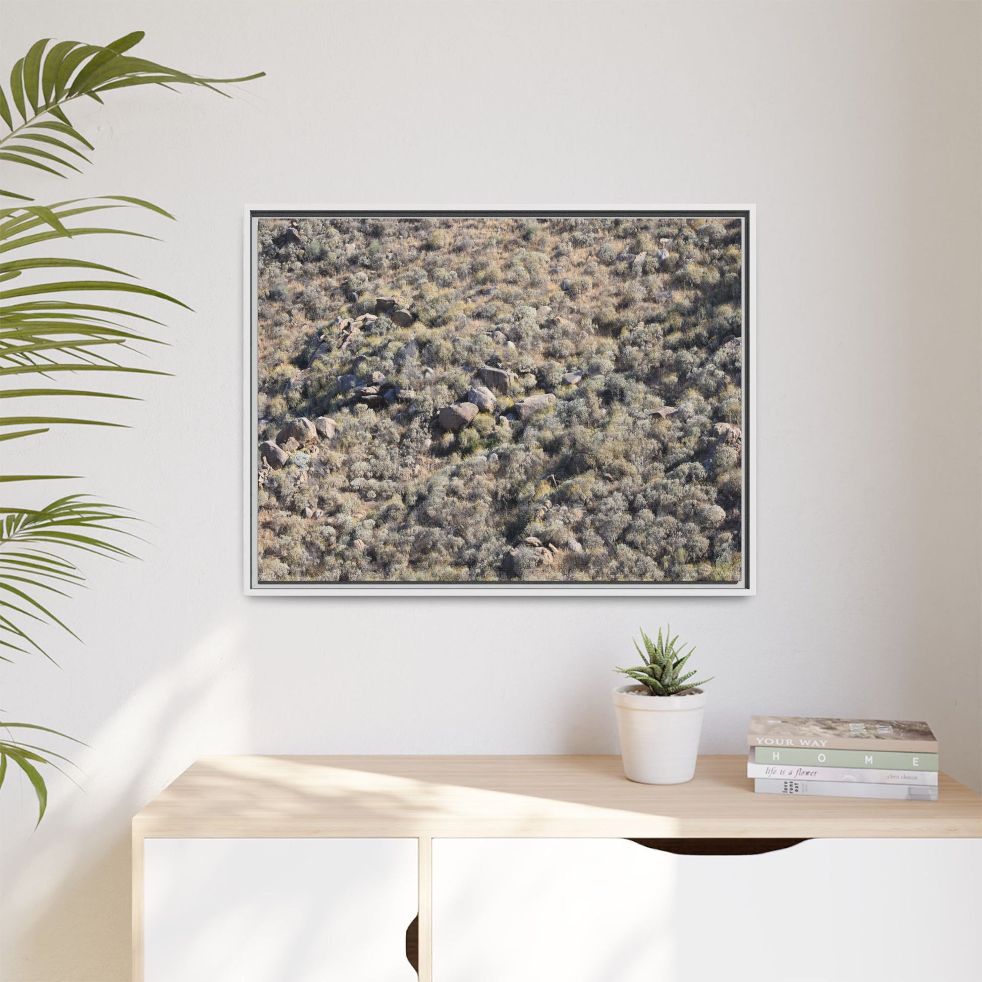 Arid Terrain Study - Unique Stretched Canvas Wall Art - Art By Earth