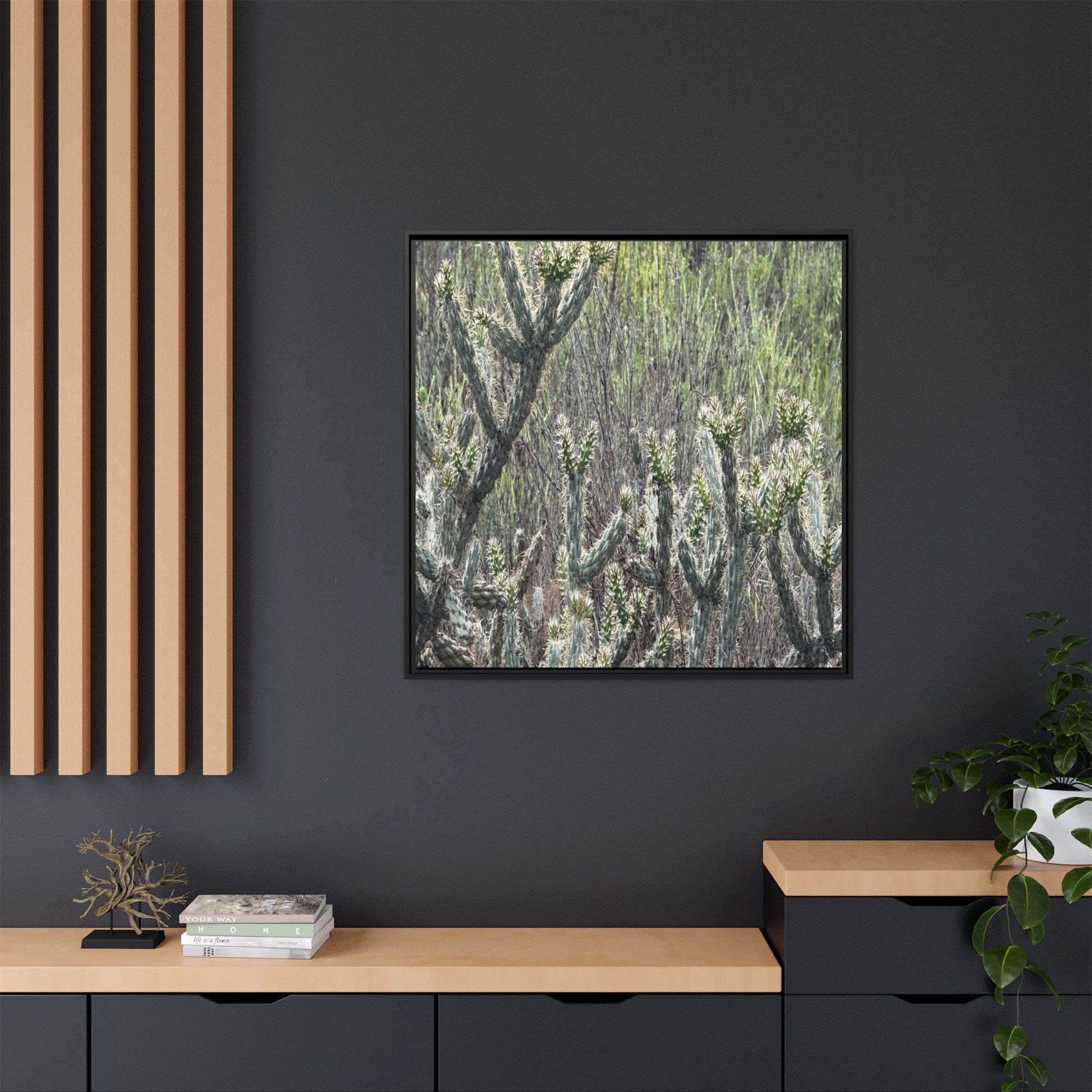 Prickly Paradise - Unique Stretched Canvas Wall Art - Art By Earth